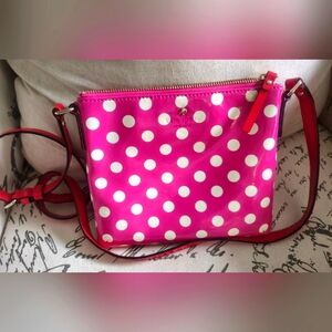 KATE SPADE ♠️ patent leather polkadot Purse